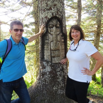 Tlingit tree carving